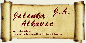 Jelenka Alković vizit kartica
